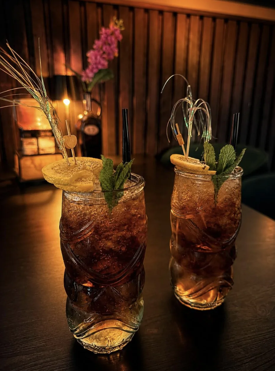 tiki-style cocktails